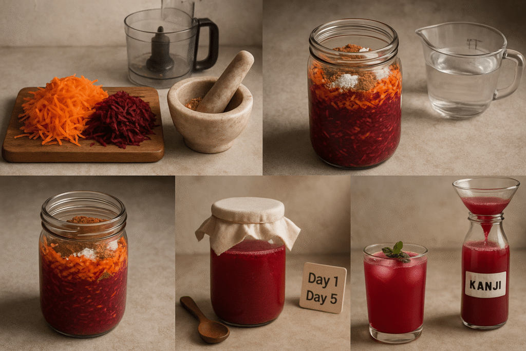 How to make traditional Gajar Beetroot Kanji 